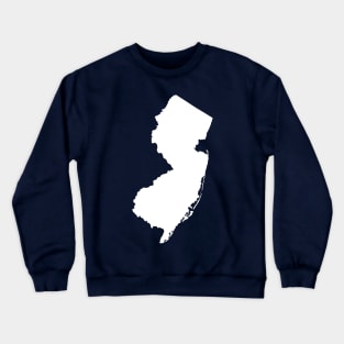 New Jersey White State Crewneck Sweatshirt